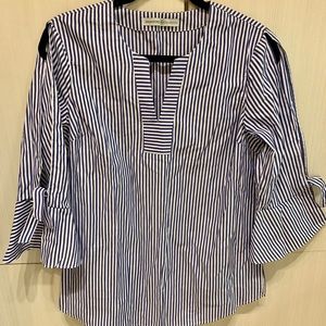 Blue & White Stripe Top